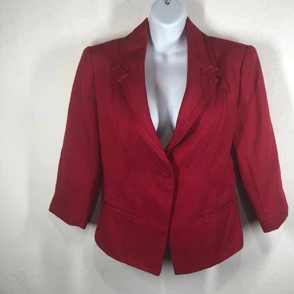 White House Black Market Jackets & Blazers - White House Black Market red blazer size 4